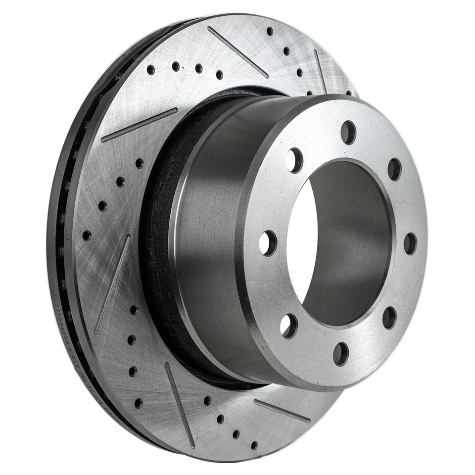 Disc Brake Rotor and Pad Kit For 2011-2018 Ram 2500 Rear Drilled RWD - Image 3 of 4