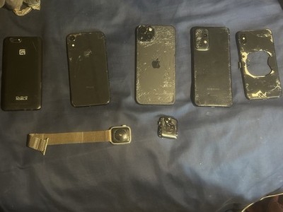 Broken Phone and Watch Lot