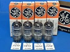 MATCHED QUAD NOS GE 5 STAR 5751 TUBES FROM A PARTIAL CASE  (12AX7 ECC83)