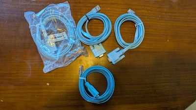5 Stück CISCO Console Cable - Konsolenkabel Seriell auf RJ45 / 72-3383-01 v.A2