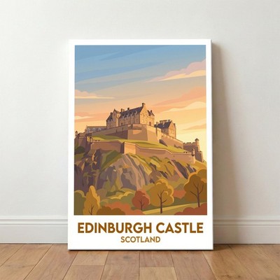 Edinburgh Castle, Schottland Reise Poster Giclée Leinwanddruck