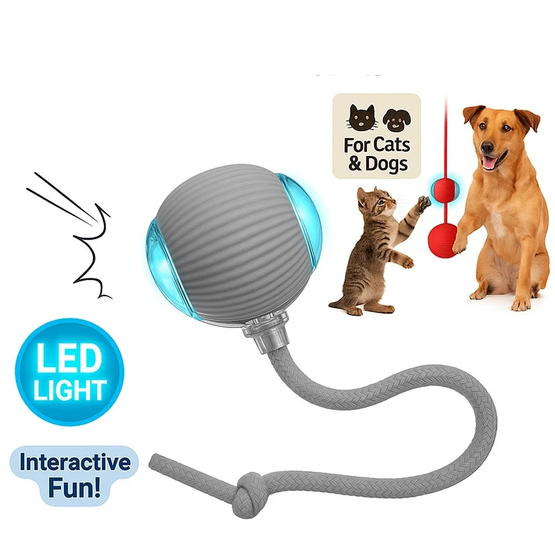 Automatic Rolling Ball Smart Cat Dog Toy Electric Pet Self-m