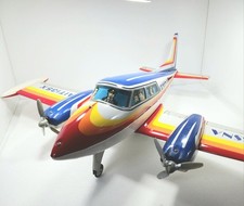 Ichiko AIT135X Tin Plate Airplane Friction Vintage Toy Rare Old Original Auth
