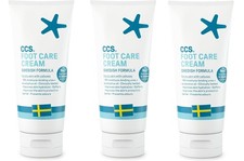 THREE PACKS of CCS Foot care Cream 175ml by CCS