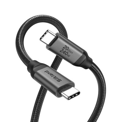 USB C Kabel 2M für 5K 4K Video und 240W Schnellladen Datenübertragung