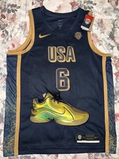 Nike LeBron James 2024 Team USA 50th Anniversary Olympics Jersey HF5449-451 XL