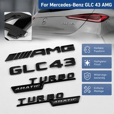 Typbezeichnungen 4Stk Für Mercedes GLC-Klasse AMG GLC43-TURBO4matic Optik Typbezeichnungen 4Stk Für Mercedes GLC-Klasse AMG GLC43-TURBO4matic Optik