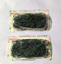 GREEN ORNAMENT HOOKS CHRISTMAS TREE DECORATION METAL WIRE HANGING LOT 200 NEW