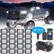 Mictuning C3 20 Pods Rgbw Led Rock Lights160 Wide Beam Underglow Neon Lights