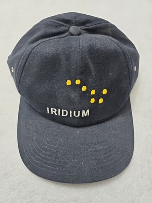 Iridium Navy Baseball Cap Navy Hat Embroidered Adjustable  Breathable Logo