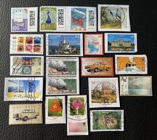 Lot de 20 timbres Allemagne années diverses - encore sur frag Briefmarken F40