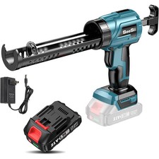 Electric Caulking Gun Cordless Cement Glass Adhesive Glue Seal Sealant Tool