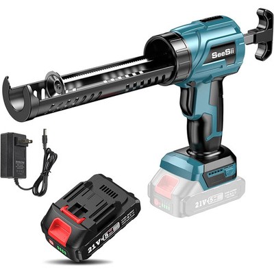 Electric Caulking Gun Cordless Cement Glass Adhesive Glue Seal Sealant Tool