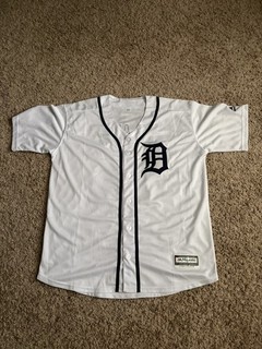 DETROIT TIGERS MAX CLARK #15 HOME MAJESTIC COOL BASE JERSEY MENS SIZE LARGE