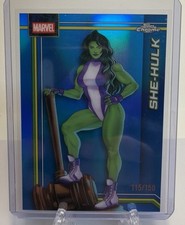 2026 Topps Chrome Marvel She-Hulk #151 True Blue Refractor #115/150