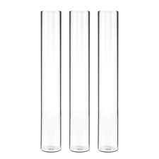 3 Pack Glass Test Tube Propagation Vase Hydroponic Cuttings Planter
