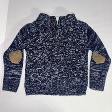 Toddler Boys 24 Months 2T Little Lad Sweater Blue Vintage Long Sleeve 35