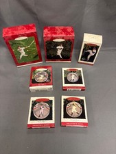 Hallmark Keepsake MLB Baseball Legends 7 Ornaments Collector's Series Lot L30