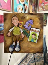 Toys Painting 24 X 24” Hand Painted, Still Life, Realism, NOT A PRINT