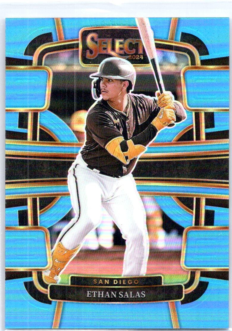 2024 Panini Select #76 Ethan Salas Light Blue Prizms #/199