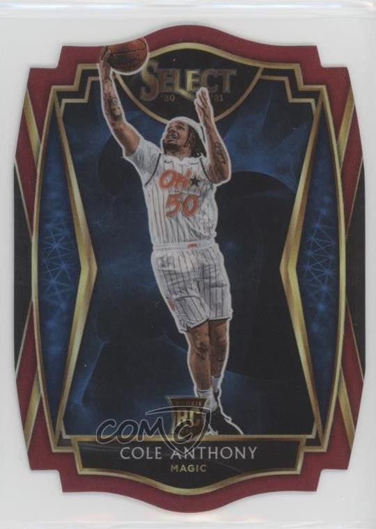 2020 Panini Select Premier Level Maroon Prizm Die-Cut /175 Cole Anthony #177 d1r