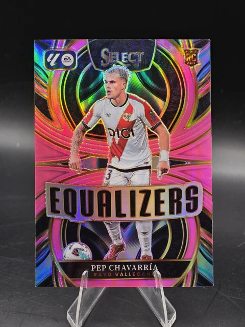 2025-26 Panini Select La Liga Pep Chavarria Equalizers Pink Prizm /25 #10 RC