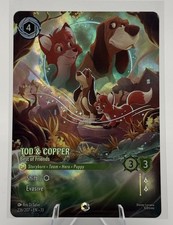 Disney Lorcana TCG Tod  Copper Best of Friends 236/207 Enchanted Foil ENG