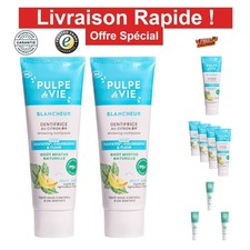 Pulpe de Vie Dentifrice Blancheur BIO Menthe 75ml Anti-gaspi Lot de 2