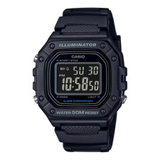 Casio W-218H-1BV Digitale Sportuhr Outdoor 50m Wasser Resistent
