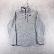 Patagonia Sweater Kids XXL Gray 1/4 Zip Fleece Pullover Better Sweater Outdoor
