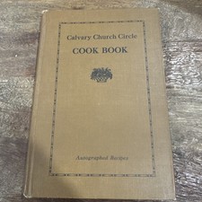 Calvary Church Circle Cook Book / 1925 Memphis, Tennessee RARE Calvary Church Circle Cook Book / 1925 Memphis, Tennessee RARE