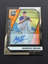 2021 Panini Elite Extra Edition Optic Signatures /99 Maddux Bruns Auto