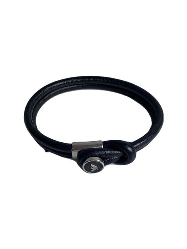 EMPORIO ARMANI Bracelet Leather BLK Men's EGS2212040