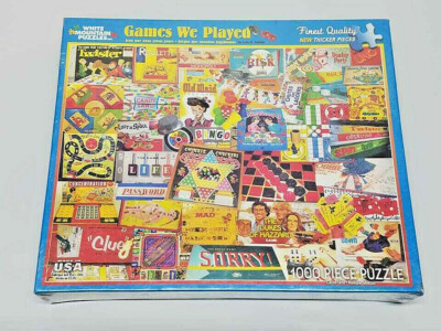 Sealed White Mountain Jigsaw Puzzle GAMES WE PLAYED 1000 Pieces #9245