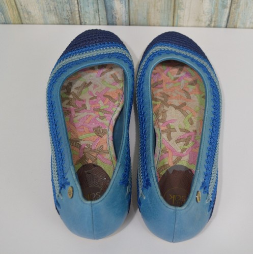 The SAK blaue Strick-Ballerinas Größe 7,5 gehäkelt - Bild 7 von 10
