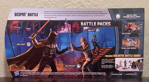 Star Wars Bespin Battle 2011 paquetes de batalla Darth Vader Luke Skywalker Boa Fett - Imagen 2 de 9