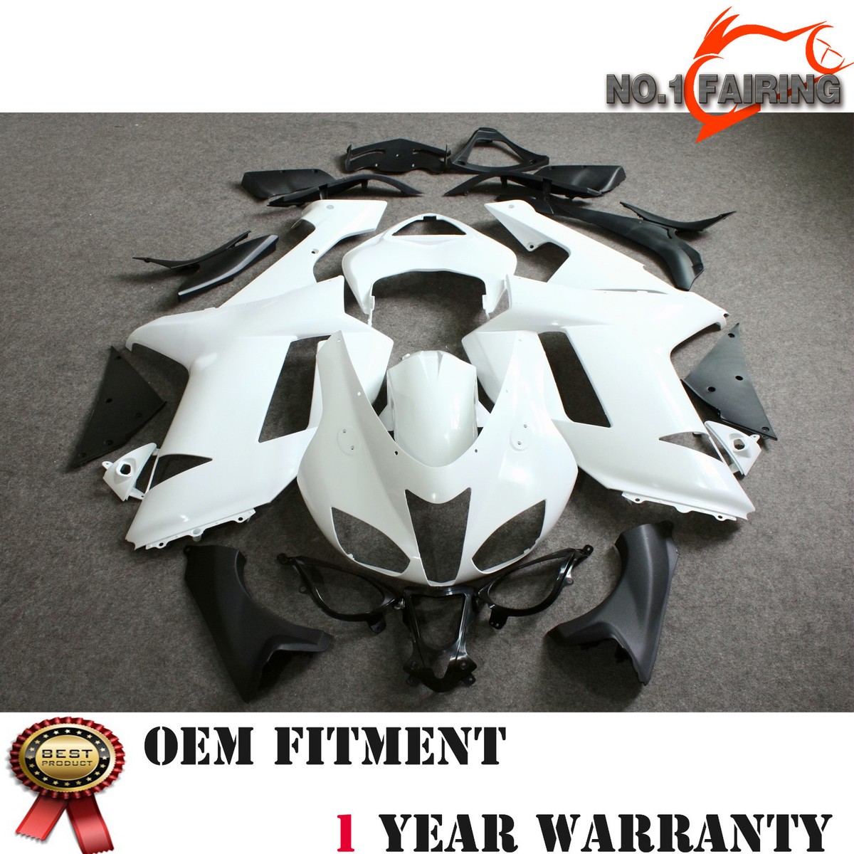 Unpainted Fairing Fit For Kawasaki Ninja ZX6R ZX-6R ZX636 2007