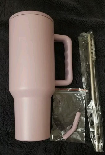 Stainless Steel Tumbler w/Handle, Leak Resistant Lid/Reusable Straw 40oz Lilac - 第 1/16 張圖片