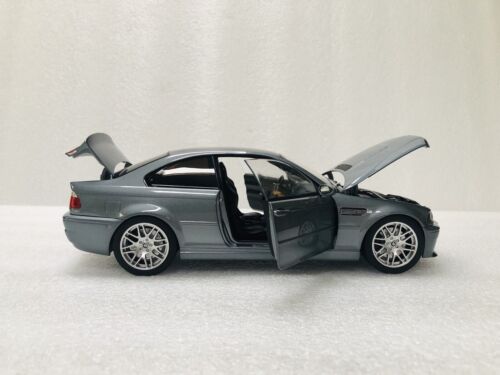 1/18 Norev 2003 BMW M3 CSL E46 Grey Metallic Diecast With Opening Limited - Picture 15 of 24