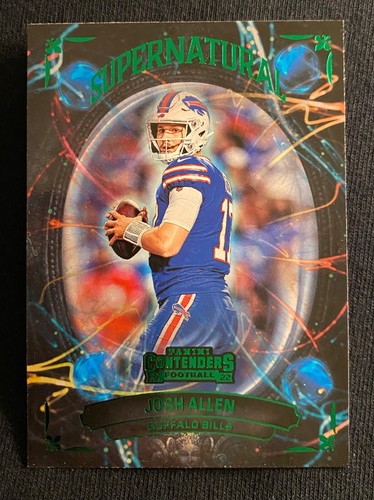 Josh Allen [Emerald] #SN-JAL 2022 Panini Contenders Supernatural card