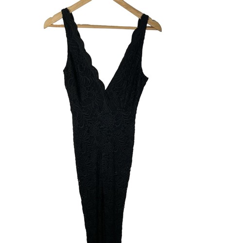 TRAJE BEBE ENCAJE CUELLO EN V NEGRO TALLA XS - Imagen 15 de 16