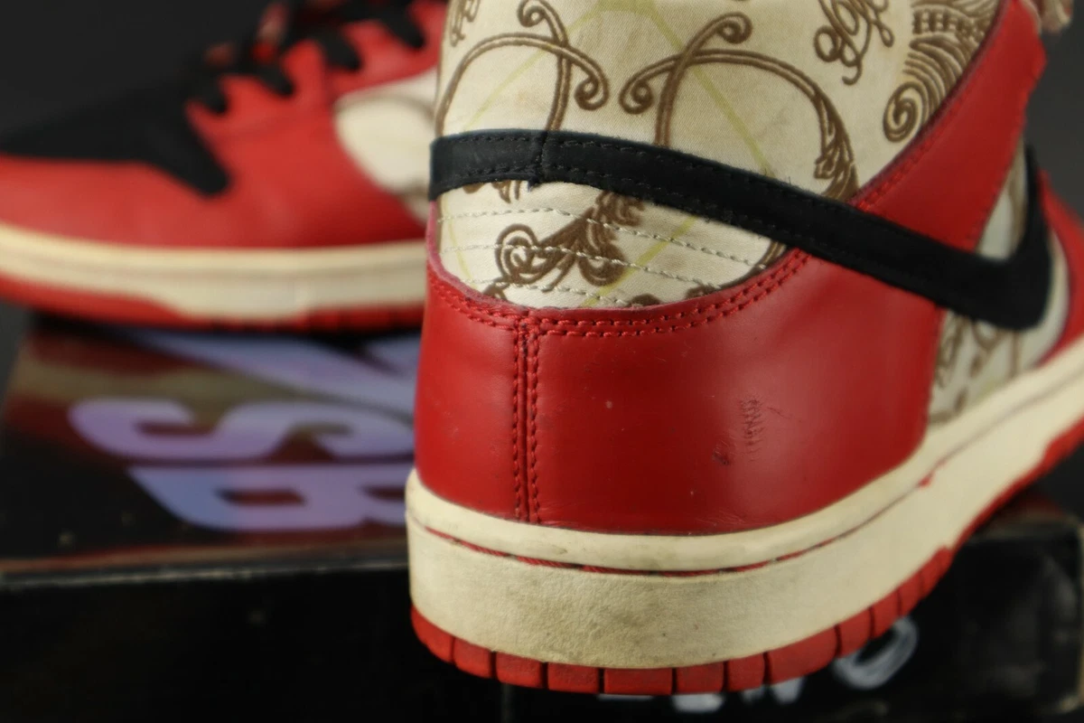 NIKE DUNK MID PREMIUM SB LINOLEUM VARSITY RED 314381 001 SIZE 11 SNEAKER SPY