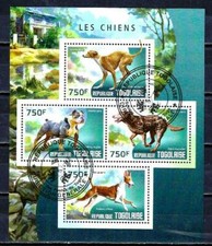 Chiens Togo 2014 (60) Yvert n° 3984 à 3987 oblitérés used