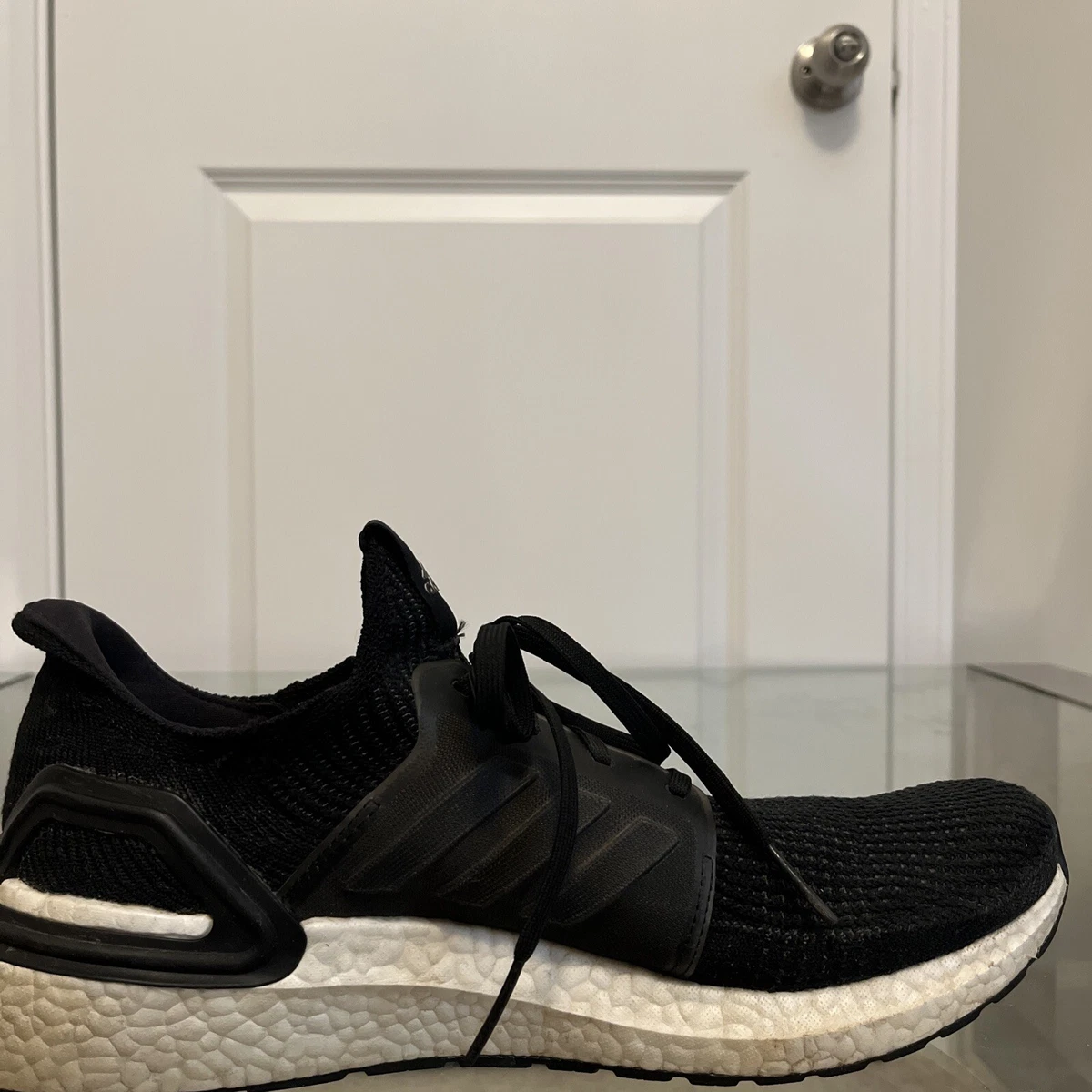 Adidas Ultraboost 19 Black White Running Shoes Sneakers G54009 Mens Sz 11.5 EUC