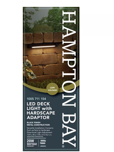 Hampton Bay 25-Watt Equivalent Low Voltage Black LED Outdoor Deck Light - Picture 5 of 10
