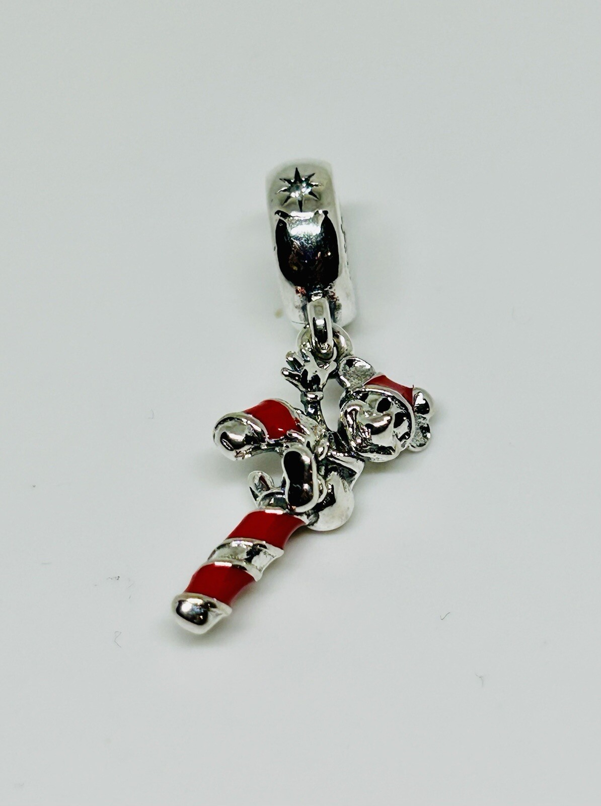 Pandora Mickey Mouse candy Cane Dangle Charm