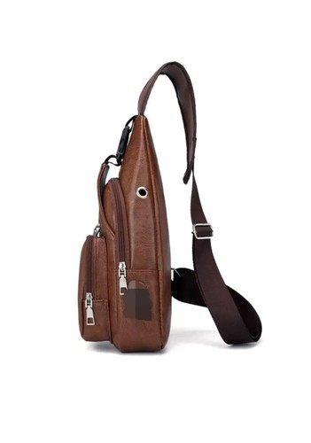 Men's Sling Crossbody Bag Anti-theft Chest Shoulder Messenger Backpack USB Port - Picture 6 of 6