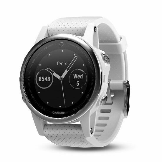 Garmin Fenix 5S Unisex GPS Multisport Watch - Carrara White Garmin Fenix 5S Unisex GPS Multisport Watch - Carrara White