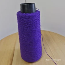 Unbranded machine knitting yarn - 1 ply purple acrylic 89 grams (C137)