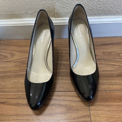 Coach Giovanna Patent leather high heels Size 9 M | eBay